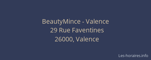 BeautyMince - Valence