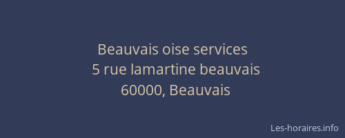 Beauvais oise services