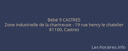 Bébé 9 CASTRES