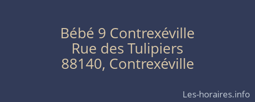 Bébé 9 Contrexéville