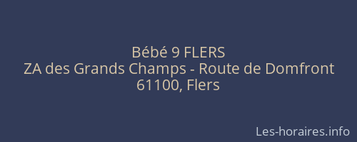 Bébé 9 FLERS