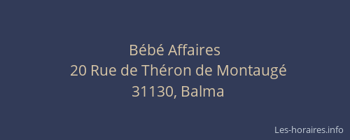 Bébé Affaires