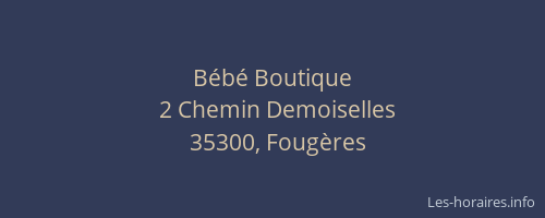 Bébé Boutique