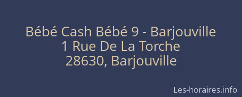 Bébé Cash Bébé 9 - Barjouville