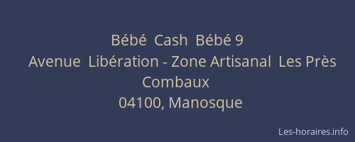 Bébé  Cash  Bébé 9