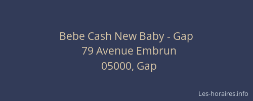 Bebe Cash New Baby - Gap