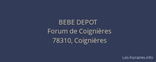 BEBE DEPOT