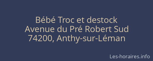 Bébé Troc et destock