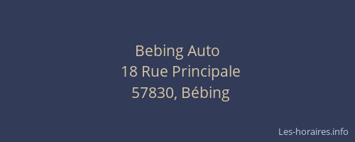 Bebing Auto