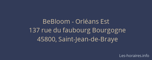 BeBloom - Orléans Est