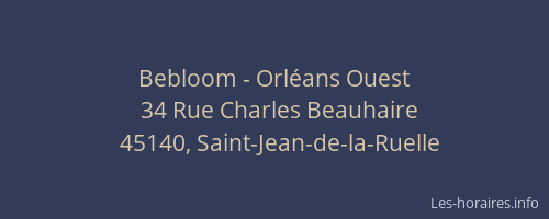 Bebloom - Orl&eacute;ans Ouest