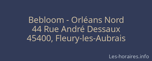 Bebloom - Orléans Nord