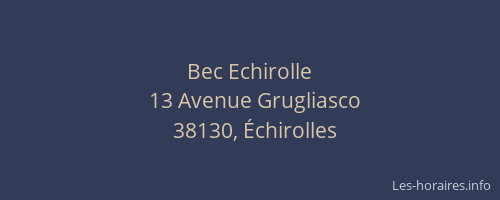 Bec Echirolle