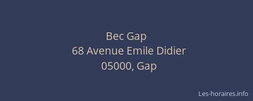 Bec Gap