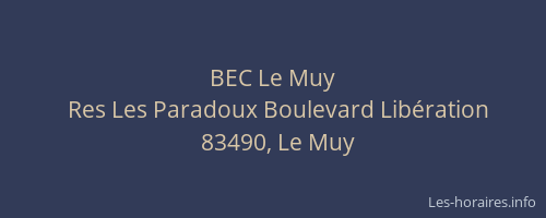 BEC Le Muy