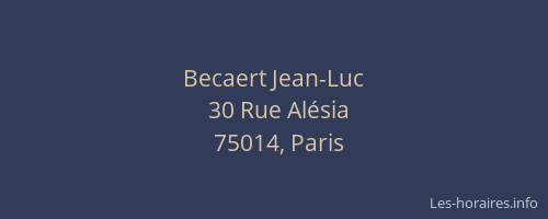 Becaert Jean-Luc