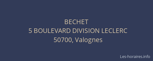 BECHET