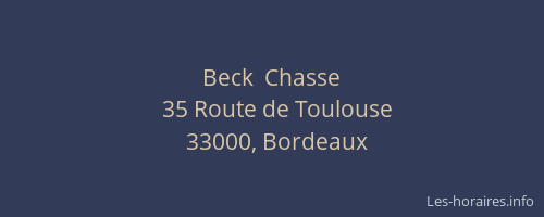 Beck  Chasse