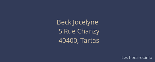 Beck Jocelyne