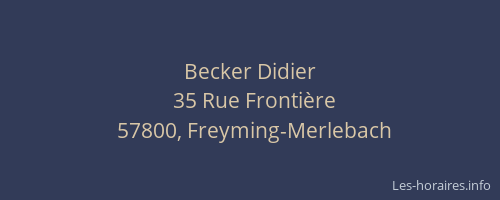 Becker Didier