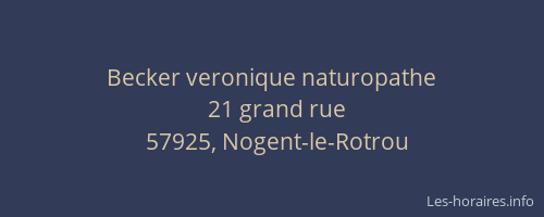Becker veronique naturopathe