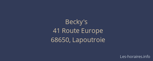 Becky's