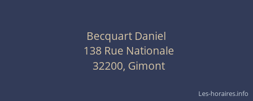 Becquart Daniel