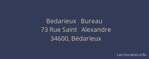 Bedarieux   Bureau