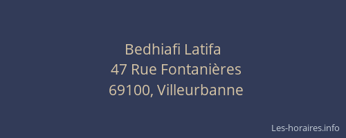 Bedhiafi Latifa