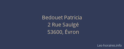 Bedouet Patricia