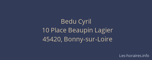 Bedu Cyril