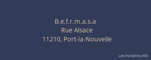 B.e.f.r.m.a.s.a