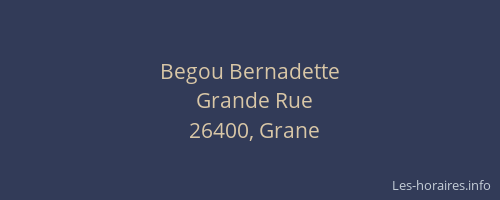 Begou Bernadette