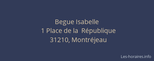 Begue Isabelle