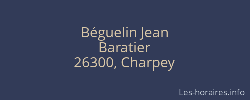 Béguelin Jean