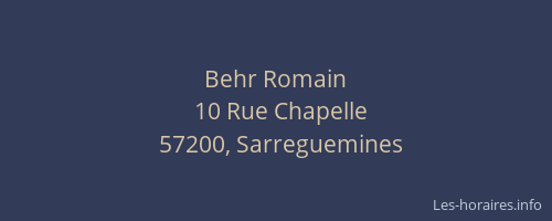 Behr Romain