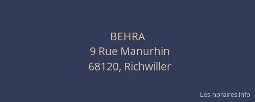 BEHRA