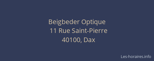 Beigbeder Optique
