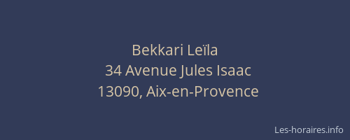 Bekkari Leïla