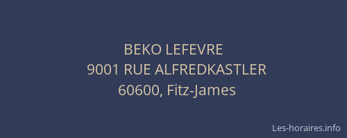 BEKO LEFEVRE