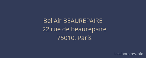 Bel Air BEAUREPAIRE