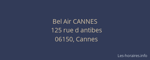 Bel Air CANNES