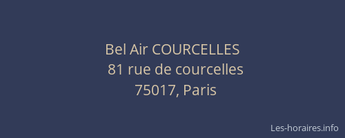 Bel Air COURCELLES