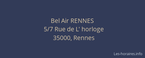 Bel Air RENNES