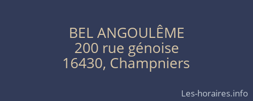 BEL ANGOUL&Ecirc;ME
