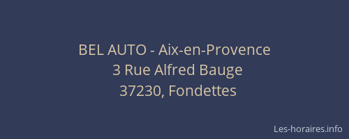 BEL AUTO - Aix-en-Provence