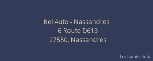 Bel Auto - Nassandres