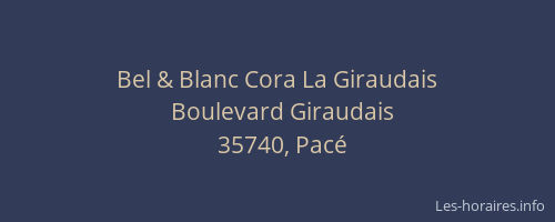 Bel & Blanc Cora La Giraudais