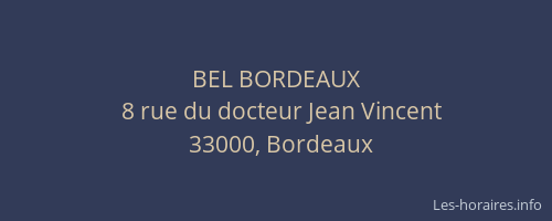 BEL BORDEAUX