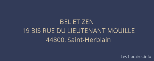 BEL ET ZEN